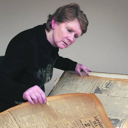 Campaigner...Catherine Corless examining files from the Connacht Tribune