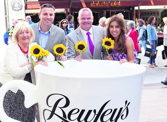 Bewley’s Veronica Campbell and Mark Saunders join Michael Craig from Galway Hospice and 2FM’s Lottie Ryan to launch Ireland’s Biggest Coffee Morning, which will take place all over the country on Thursday, September 18 – with the aim of raising €2 million the day. Details on how to register as a host and to receive your complimentary promotional pack including Bewley’s freshly ground or instant coffee can be obtained by contacting the Fundraising Team at Galway Hospice on 091-770868, or by emailing fundraising@galwayhospice.ie