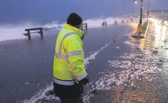 Flooding along Seapoint Promenade during last Winter's storms.