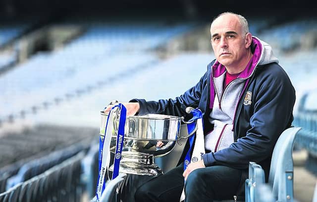 Galway team manager Anthony Cunningham at the launch of the Allianz Hurling League in Croke Park. The Tribesmen start their campaign with a home tie against Clare at Pearse Stadium on Sunday.