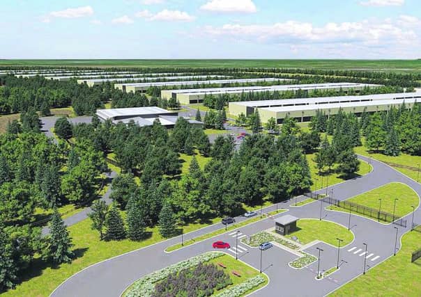 An artist's impression of the proposed Apple site.