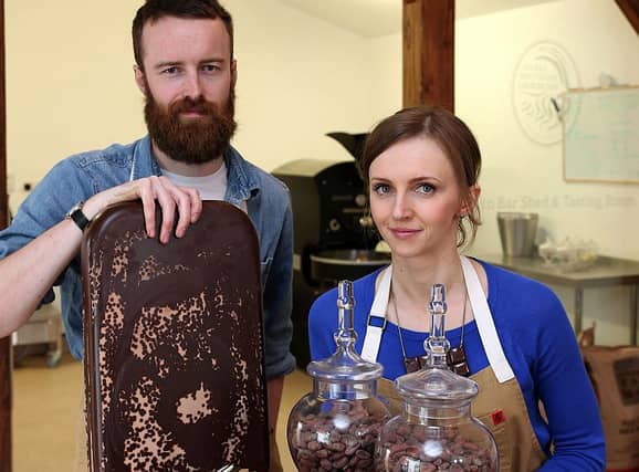 Darragh Conboy and chocolatier Kasha Connolly.