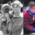 Tanya Tarpey with her dog at the Connemara Pony Show in Clifden and (right) Hazel Tarpey on the beach in 2010.