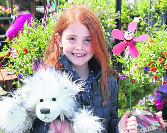 Aoibhin Conroy from Killeeneen, Craughwell, at the Claregalway Garden Festival.