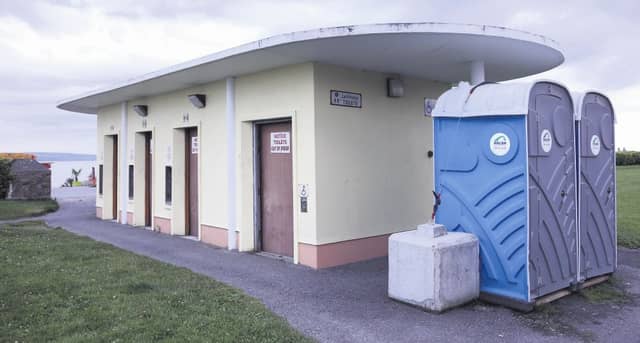 The old toilet block at Ladies beach