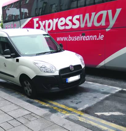 The Council van in the 'disabled' bay on Prospect Hill