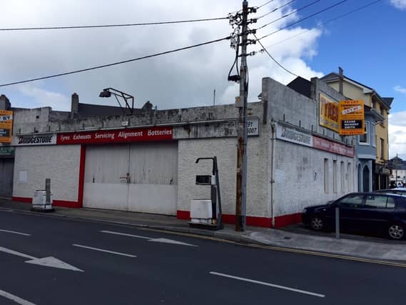 The former Corrib Service Station on Lower Fairhill Road