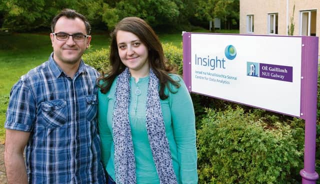 Housam and Saud at the Insight Centre for Data Analytics, NUI Galway. Housam works there while Suad works for Fujitsu on the same campus.