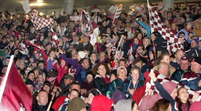 Supporters at the homecoming reception for the Galway hurling team at the Pearse Stadium after the 2012 All-Ireland Final PHOTO: JOE O'SHAUGHNESSY
