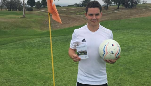 NUIG soccer player Gary Mullin who is on his way to Argentina in the New Year to represent Ireland at the World Footgolf Championships.