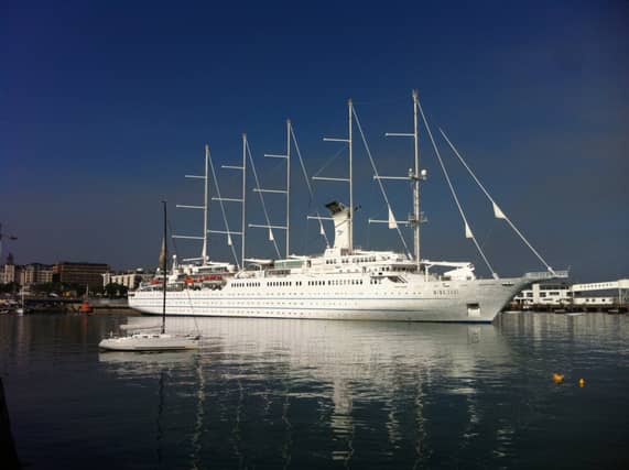 The Wind Surf – a five masted sailing ship.
