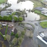 Flooding in Craughwell (Photo: Sean Brady Aerial Photography)