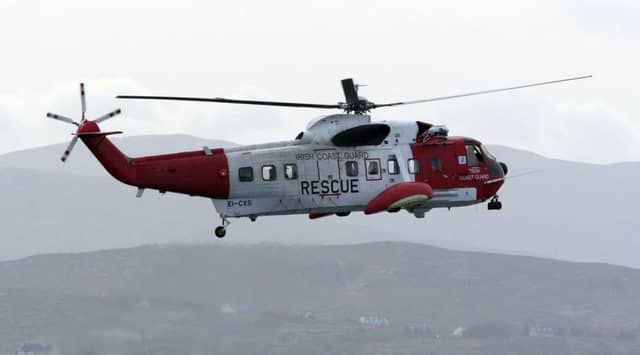Coastguard helicopter Rescue 118