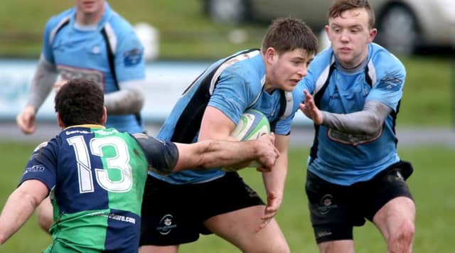 Galwegians out half Aidan Moynihan who had a mixed day with the boot in their heavy loss to Young Munster last Saturday.