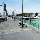 The laminated glass flood/safety barriers in Waterford of the type suggested for Galway.