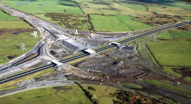 The Rathmorrissey Interchange under construction ... where the M17/M18 Gort-Tuam Motorway will meet the M6 Galway-Dublin Motorway