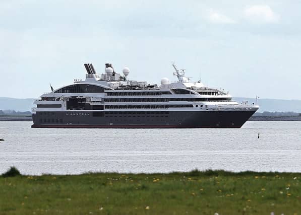 Cruise ship L'Austral docked off South Park last Friday. PHOTO: JOE O'SHAUGHNESSY.