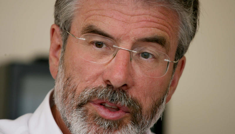 Gerry Adams...furore over inappropriate tweet.