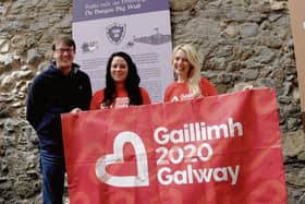 Cllr Neil McNelis, Deputy Mayor of Galway, witn Yvonne Curran and Riona Durkan of Galway 2020.