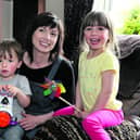 Ruth Fagan with Mae (5) and Daniel (2) at home in Knocknacarra. Photo: Joe O'Shaughnessy.