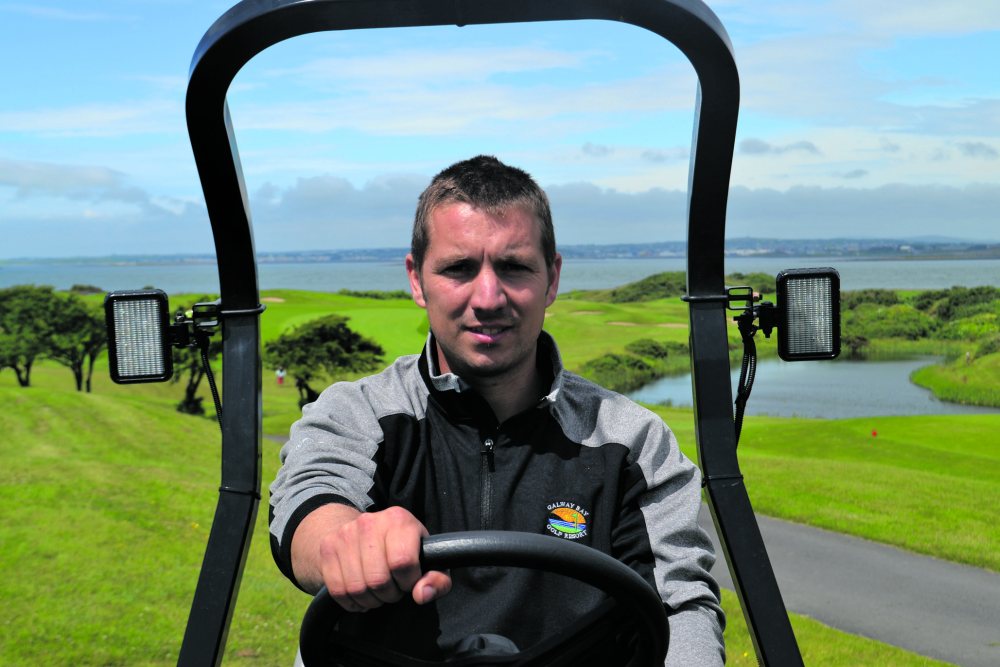 Course superintendent at Galway Bay Golf Resort, Damien Coleman (left), who has been selected by the R&A to work at the Olympic Games in Rio.