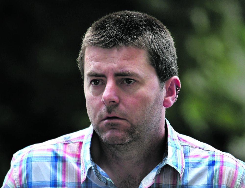 Declan O Cualain during one of his appearances at Galway Courthouse. Photo: Joe O'Shaughnessy.