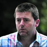 Declan O Cualain during one of his appearances at Galway Courthouse. Photo: Joe O'Shaughnessy.