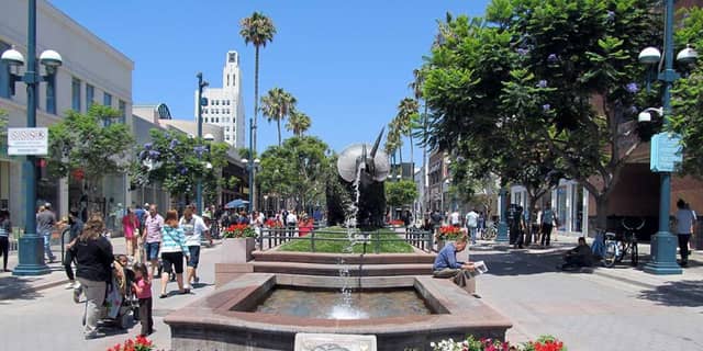 Third Street Promenade in Santa Monica, California.