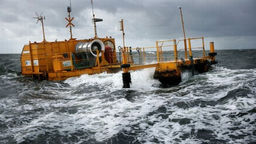 An  Ocean Energy Buoy in trials on the Galway Bay test site