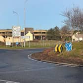 The Martin Roundabout where the majority of trees and shrubs have been pruned since the accident.