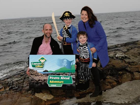 Success story...husband and wife John O’Connor and Carina Ginty with their sons Cillian (7) and Breen (5).