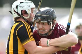 Galway's Joseph Cooney whose first half goal was vital in their Walsh Cup win over Laois in Rathdowney last Sunday.