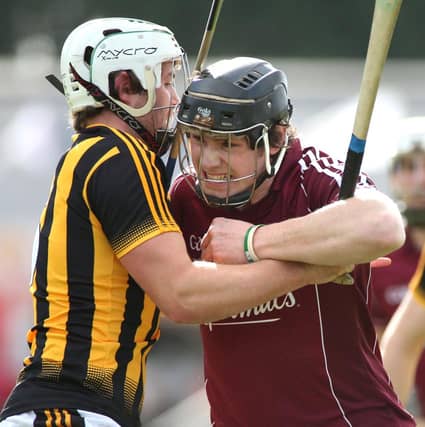 Galway's Joseph Cooney whose first half goal was vital in their Walsh Cup win over Laois in Rathdowney last Sunday.
