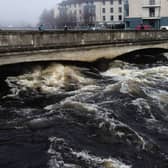 The River Corrib at Wolfe Tone Bridge