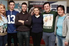 The six GMIT students who are undertaking the sprint triathlon: Rachel Maloney, Adam Curry, Wesley Williams, Niamh Jones, Mark O'Brien, and Stephanie Deegan.