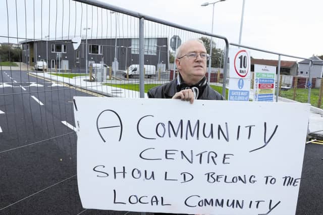 Community activist Brendan Smith at the new Ballinfoile Community Centre on the Headford Road. Photo: Joe O'Shaughnessy.