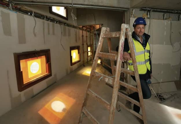 Andrew Lowe, Director, Element Pictures, in the under-construction Picture Palace Cinema. Photo: Joe O'Shaughnessy.