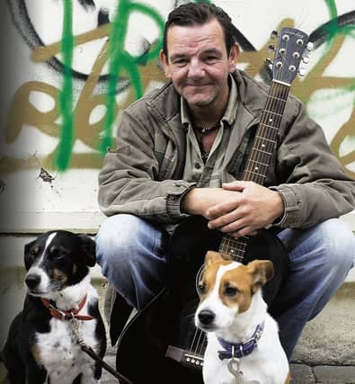 Musician Paul Taylor: always accompanied by his canine companions.