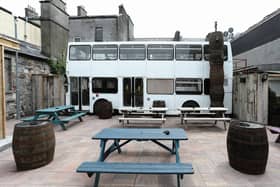 The old double decker bus at the rear of Carroll's Pub. Photos: Joe O'Shaughnessy.