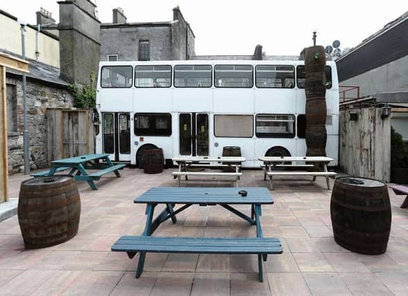The old double decker bus at the rear of Carroll's Pub. Photos: Joe O'Shaughnessy.