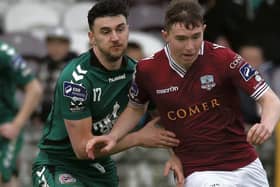 Galway United's Padraic Cunningham whose late goal salavaged a draw against St. Patrick's Athletic at Richmond Park on Friday night.
