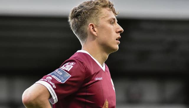 Galway United's Eoin McCormack who scored their second goal in Friday night's FAI Cup win over St Patrick's Athletic at Richmond Park.