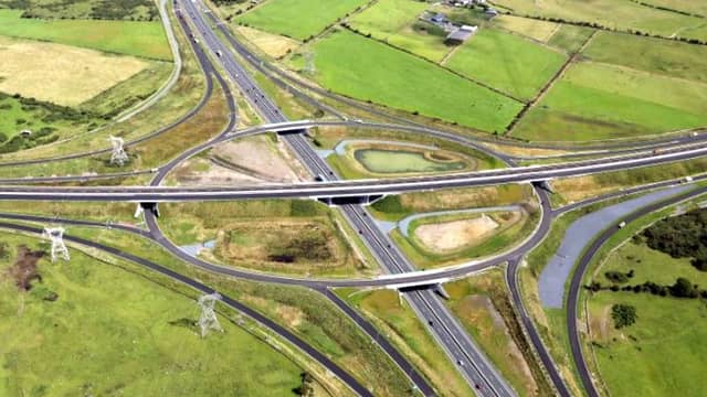 The Rathmorrissey interchange, where the M17/M18 will meet the M6.