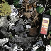 Discarded drugs paraphernalia at the Plots, Woodquay this week, including syringes, spoons, foil and 'sharps bins' for used items. PHOTOS: ENDA CUNNINGHAM