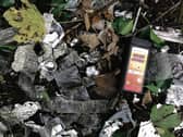 Discarded drugs paraphernalia at the Plots, Woodquay this week, including syringes, spoons, foil and 'sharps bins' for used items. PHOTOS: ENDA CUNNINGHAM