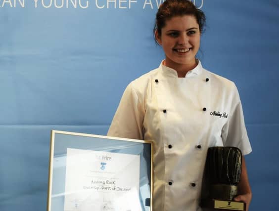 Aisling Rock, a second year culinary arts student in GMIT, who has won the European Young Chef Award.