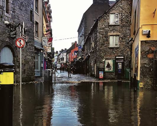 Flooding in Quay Street.