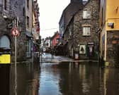 Flooding in Quay Street.
