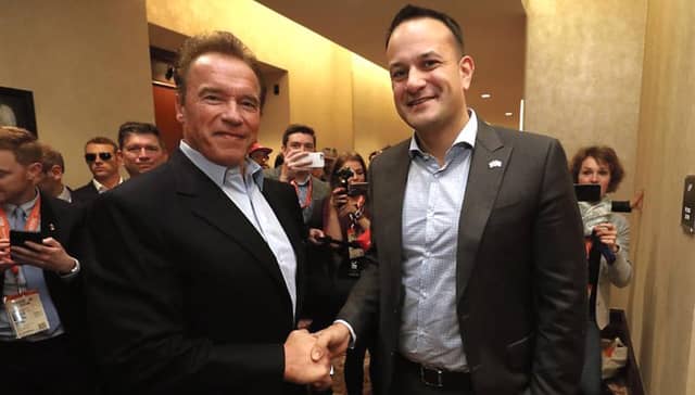 The Taoiseach meets the Terminator in Texas.