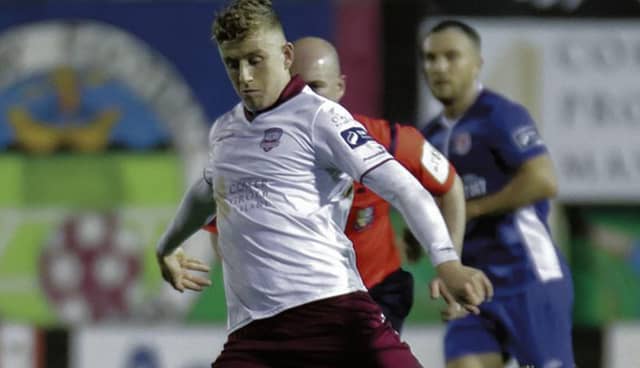 Galway United striker Eoin McCormack who scored twice in Friday night's First Division draw against Drogheda United.